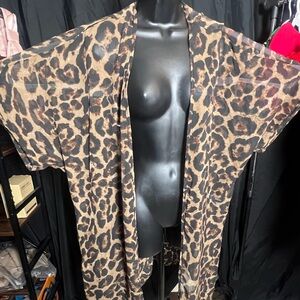 Leopard Print Kimono